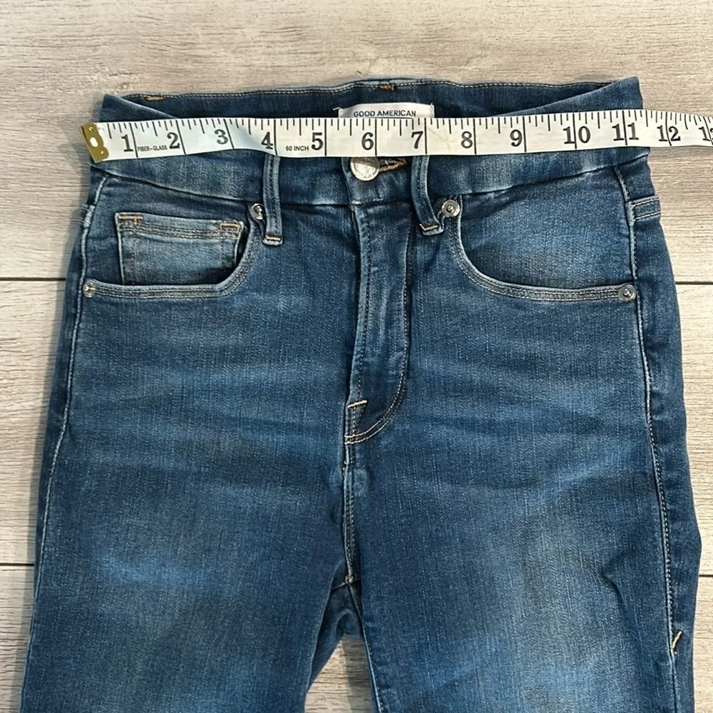 Good American Good Waist Crop jeans size 25